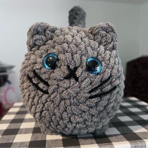 Gray Plush Cat Stuffed Animal